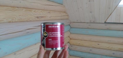 Покраска стен  и потолка деревянного дома