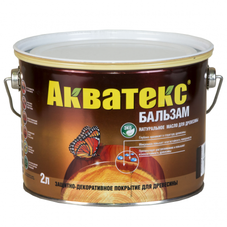 Акватекс-бальзам 0,75 л тик натуральное масло для дерева