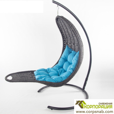 Плетенное подвесное кресло- шезлонг  DeckWood